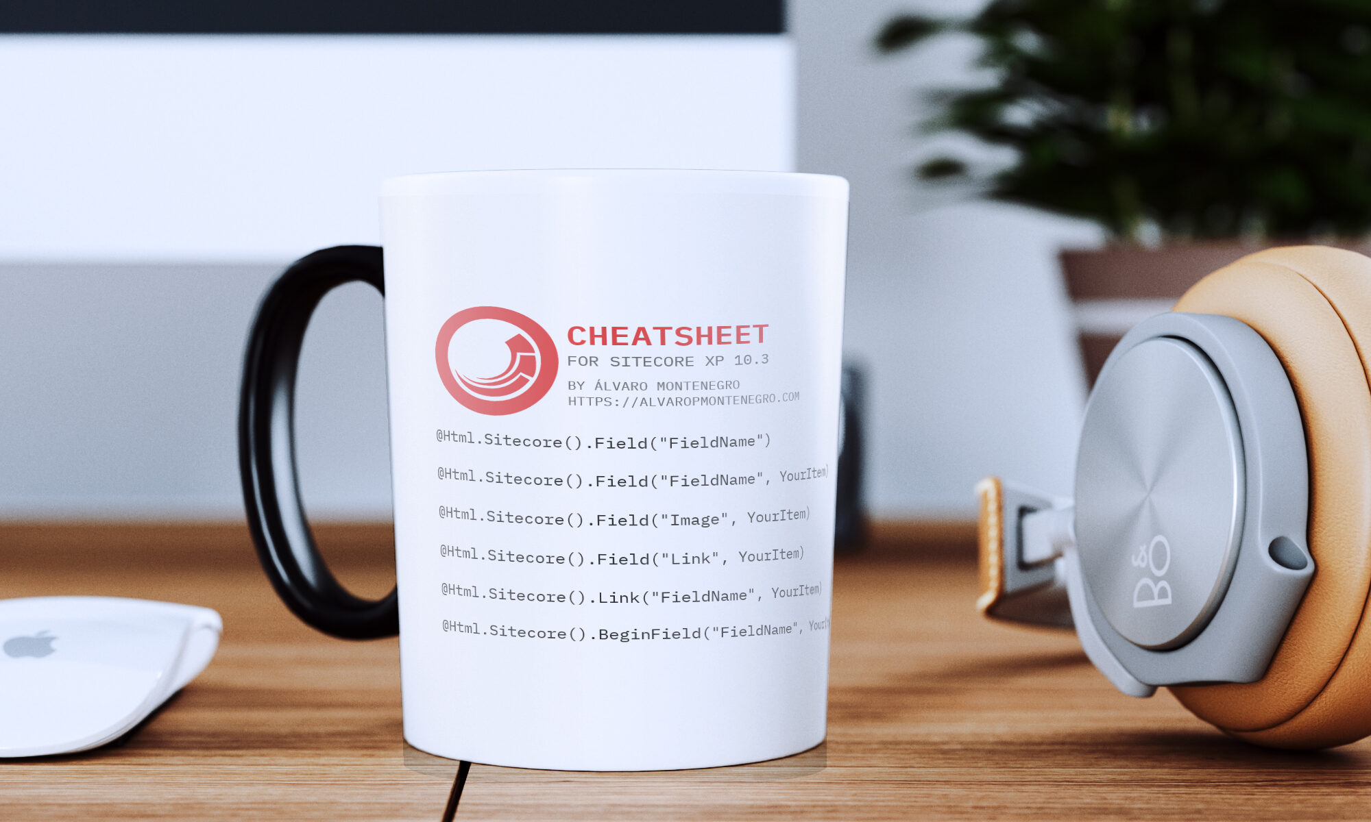 mug with a cheat sheet